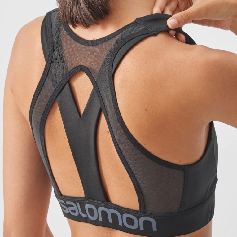 Salomon Cross Women's Run Bras Black | CA 98M42